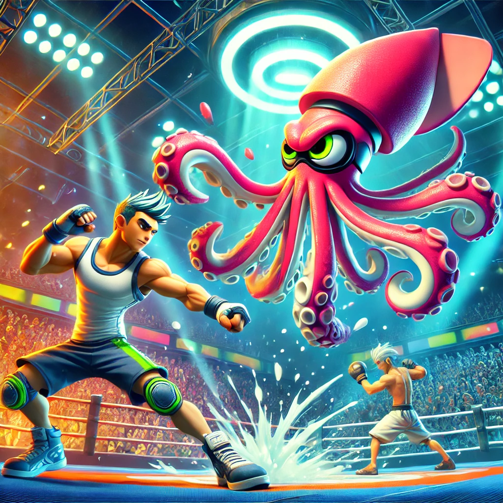 Squid Fighter Quest: A Battle Between Land and Sea